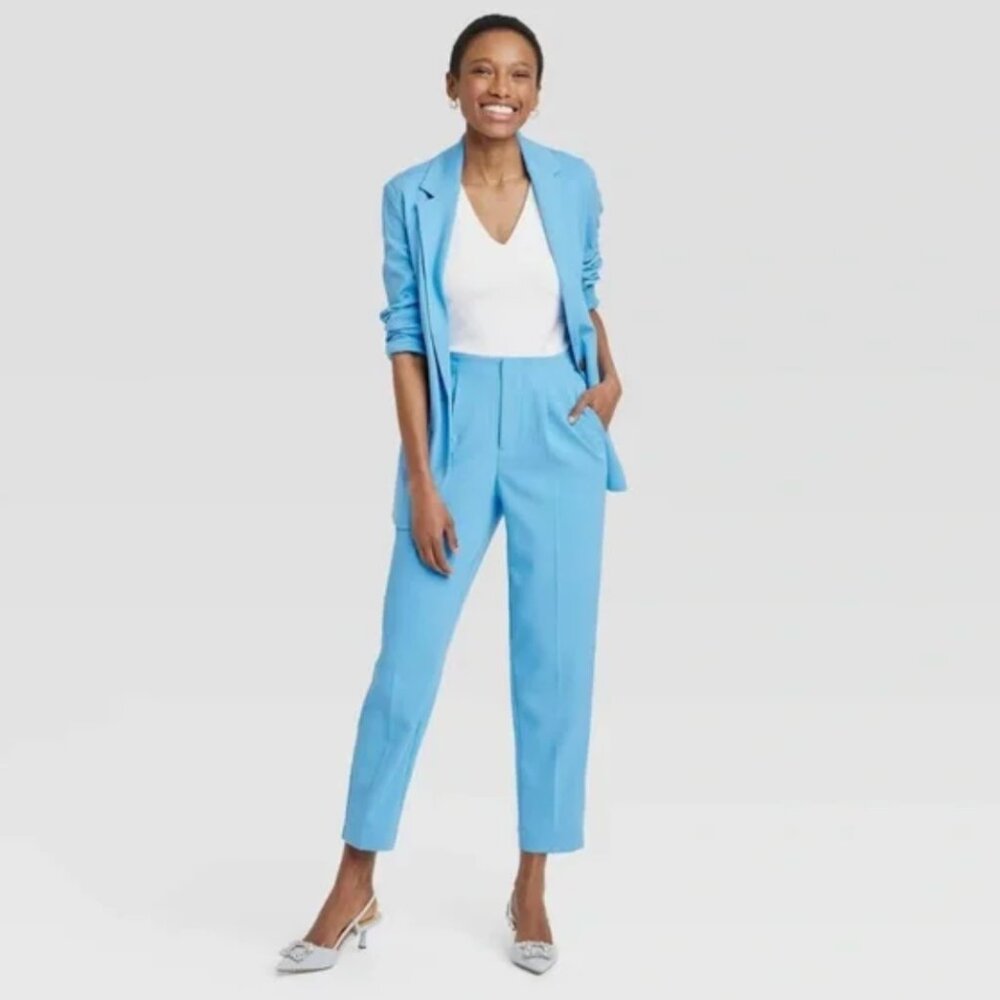 A New Day Women's Tapered High Rise Ankle Length Tailored Trousers Size 12